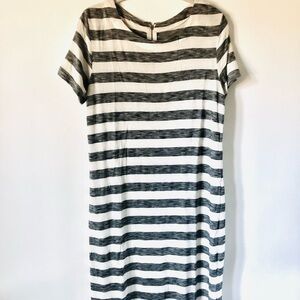 Merona Black and White Striped dress
